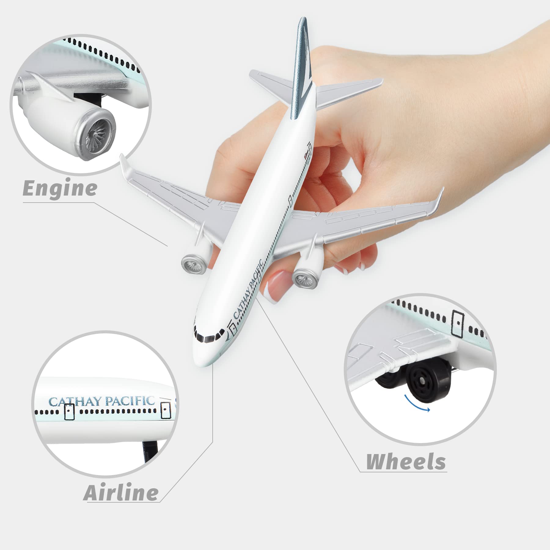 Amazon.com: HANGHANG 1/400 Cathay Pacific Plastic Airplane Model